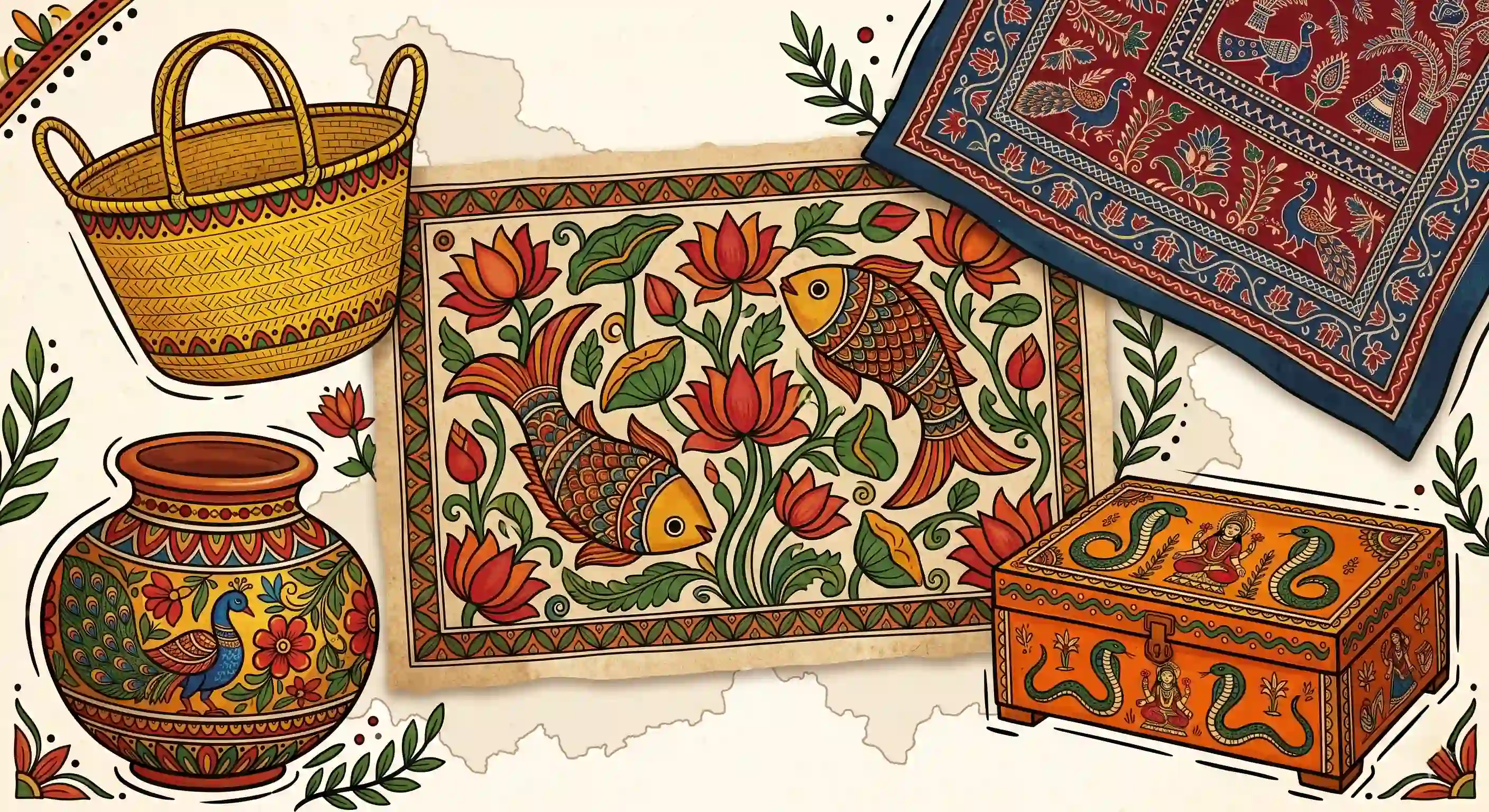 Exploring the Rich Handicrafts of Bihar — A Complete Guide — KalaVihar Madhubani Art