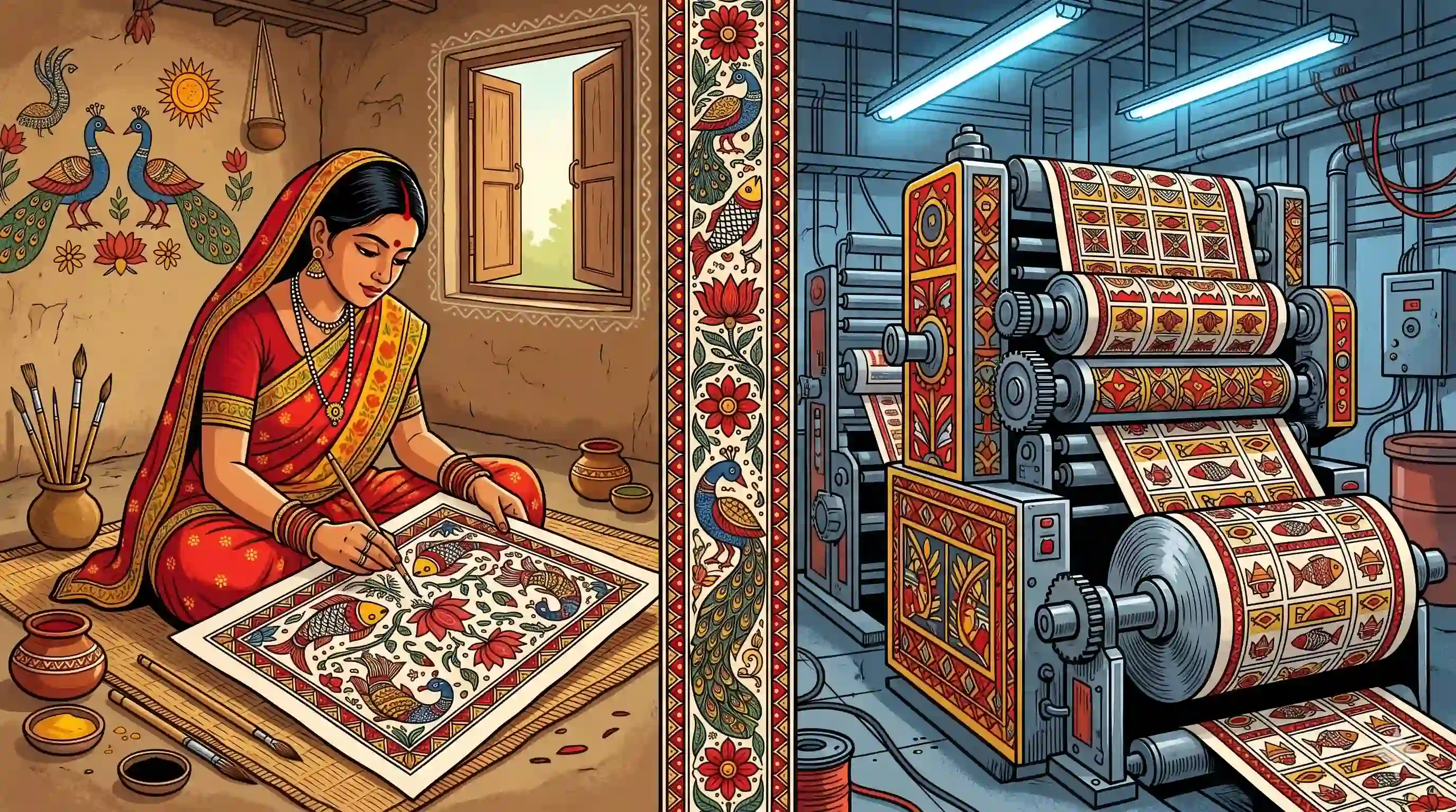 Handmade vs Machine-Made Products — Which is Better? — KalaVihar Madhubani Art
