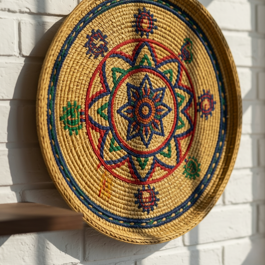 Handwoven Sikki Grass Wall Plate