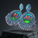 Hand-Painted Lotus (Kamal) Madhubani Earrings | Divine Mithila Floral StudsHand-Painted Lotus (Kamal) Madhubani Earrings | Divine Mithila Floral Studs